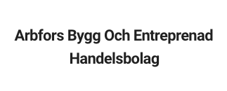 Arbfors Bygg och Entreprenad