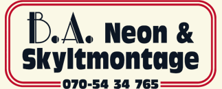 Ba Neon & Skyltmontage AB