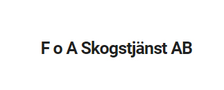 F o A Skogstjänst AB