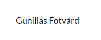 Gunillas Fotvård