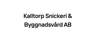 Kalltorp Snickeri & Byggnadsvård AB
