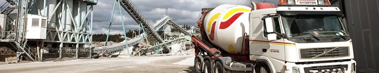 AB Sydsten - Industri för ickemetalliska mineraliska produkter, Betongvaror & Cement