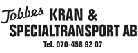 Tobbes Kran & Transport i Mullhyttan AB
