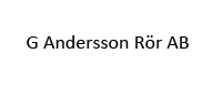 G Andersson Rör AB