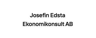 Josefin Edsta Ekonomikonsult AB