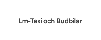 Lm-Taxi och Budbilar