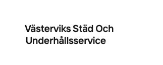 Västerviks Städ & Underhållservice AB