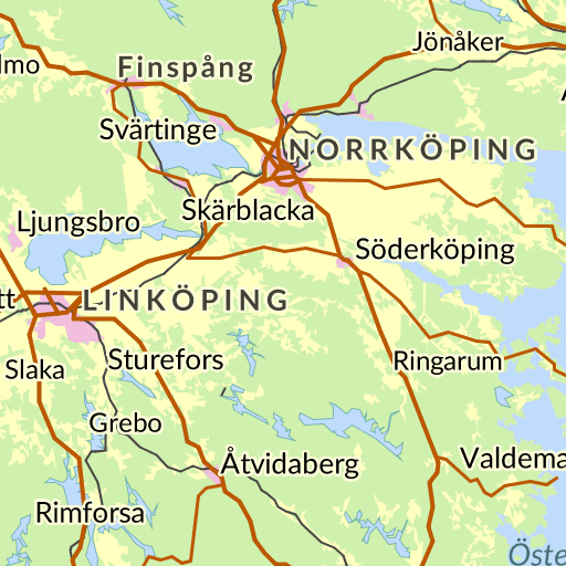 linköping karta Vasastaden Linköping karta   hitta.se